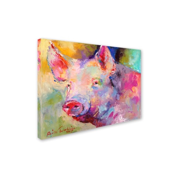 Richard Wallich 'Piggy' Canvas Art,35x47